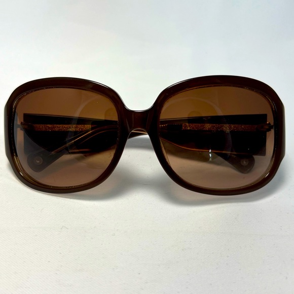 Coach Accessories - Coach Large Brown Square Sunglasses with Case - Frames Only